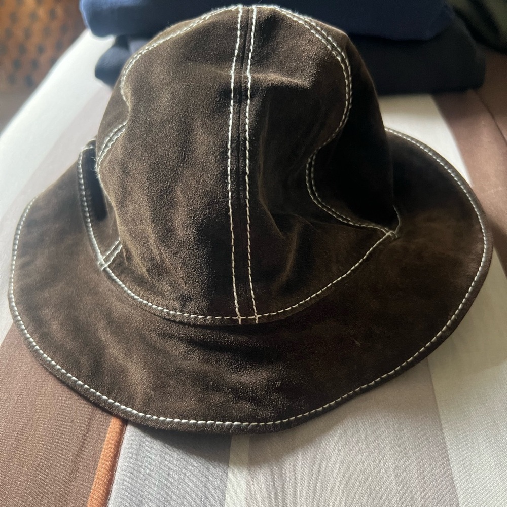 Dooney & Bourke Italian suede bucket hat